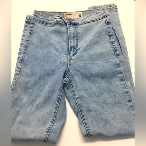 Garage Skinny Jeans Size 0 Light blue Casual Stretch Denim